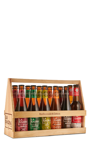 Cesta degustación 6 estilos<br> <span>12 botellas 33 cl </span>