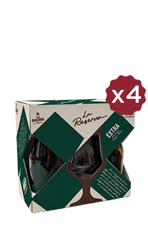 4 Unidades de Pack Degustación La Reserva Extra 4 botellas + Copa