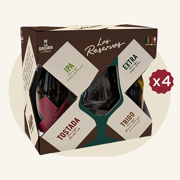 Pack Degustación Las Reservas 4 botellas + Copa X4 - Imagen 2
