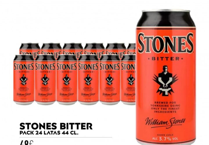 Stones Bitter - Lata 24x44cl - 3,7% Vol.