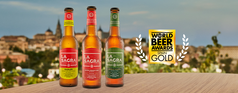 Premios: WBA 3 cervezas LA SAGRA las mejores en su categoría, cerveza LA SAGRA